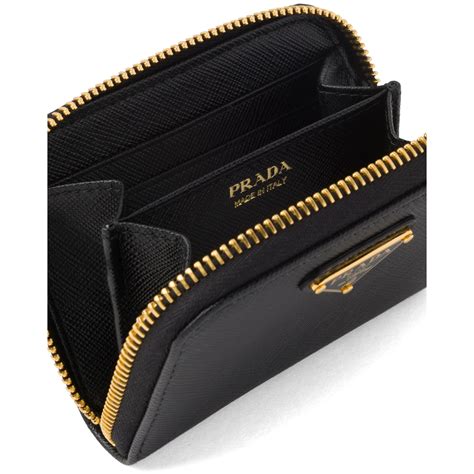 prada saffiano card holder blue|Prada saffiano zipper wallet.